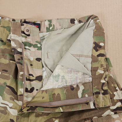ATLANCO Multicam BDU Trousers, Durable 65/35 Poly/Cotton Ripstop Fabric