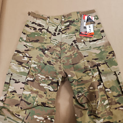 ATLANCO Multicam BDU Trousers, Durable 65/35 Poly/Cotton Ripstop Fabric