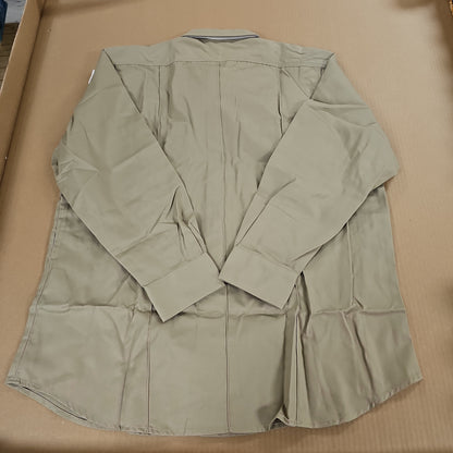 Shirt:Men's PDU Class A,Twill,L/S,Silver Tan , X-Large/Reg. 72344-160-XL-R