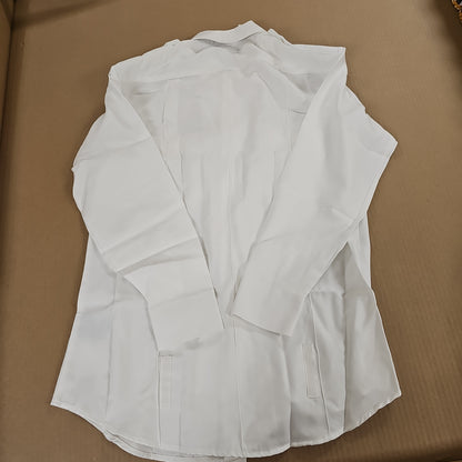 Spiewak & Sons, Inc. Long Sleeve Performance Duty Shirt, White, 16 x 32/33