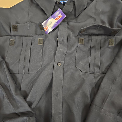 Spiewak & Sons, Inc. Long Sleeve Performance Duty Shirt in Dark Navy 18x34/35