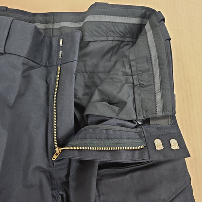 Spiewak & Sons Navy Cargo Pants, Durable 65/35 Poly-Cotton, Size 34