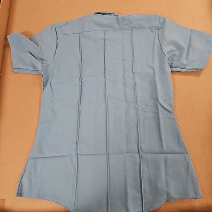 Elbeco Duty Maxx Short Sleeve Shirt, Blue, Size 15.5 - Professional Fit