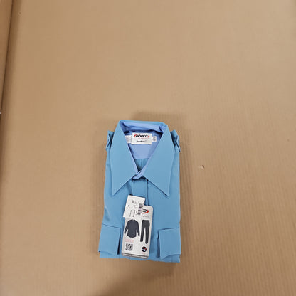 Elbeco Duty Maxx Long Sleeve Shirt in Blue, Size 17.5 x 36/37, Durable Design