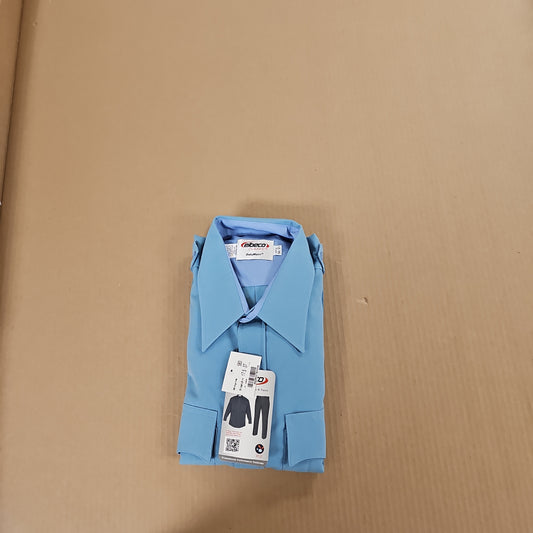 Elbeco Duty Maxx Long Sleeve Shirt in Blue, Size 17.5 x 36/37, Durable Design