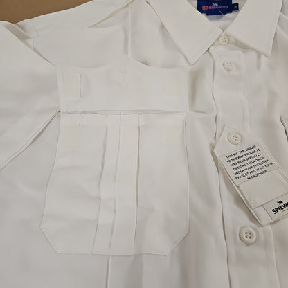 Spiewak & Sons, Inc. Performance Duty Short Sleeve White Shirt, X-Large