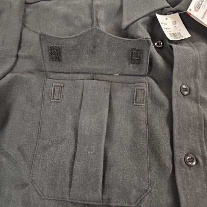 Elbeco Duty Maxx Short Sleeve Shirt in Black, Size 17 for Comfort and Style