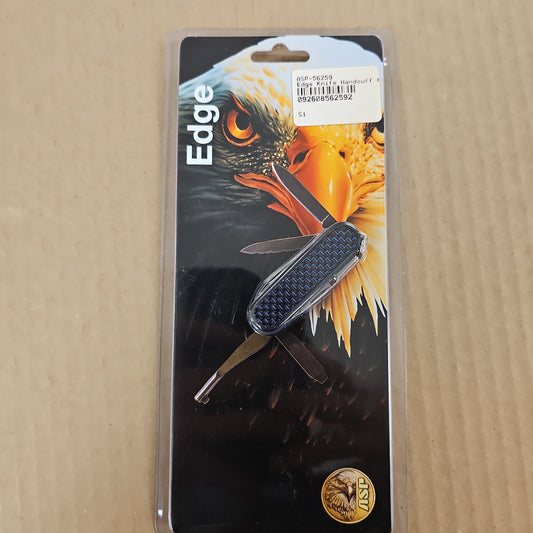 Edge Knife Handcuff Key: Blue Carbon Fiber 56259