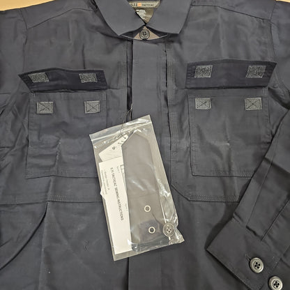 5.11 Tactical Shirt: TacLite TDU, L/S, Dark Navy, Medium 72054-724-M