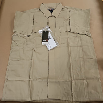 5.11 Tactical Shirt: TacLite TDU Shirt, S/S, TDU Khaki, X-Large 71339-162-XL