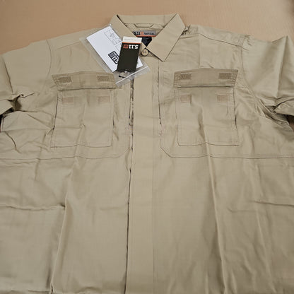 5.11 Tactical Shirt: TacLite TDU Shirt, S/S, TDU Khaki, X-Large 71339-162-XL