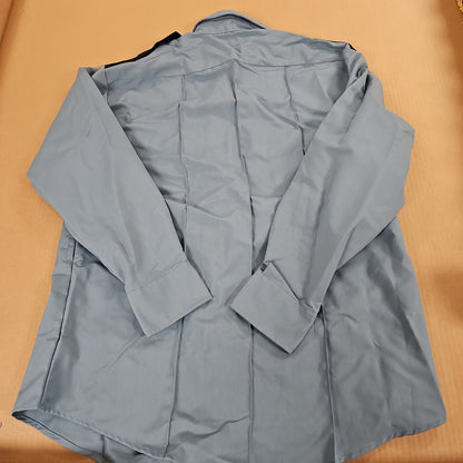 Elbeco Duty Maxx Long Sleeve Shirt, Medium Blue with Navy Epps Pocket 17x34