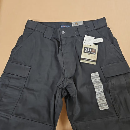 5.11 Tactical PANTS: TDU, POLY/COTTON RIP, BLACK, X-LARGE/SHORT 74003-019-XL-S