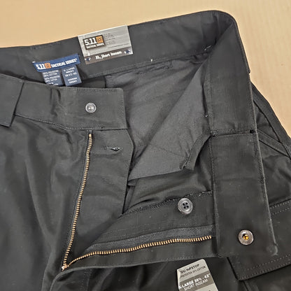 5.11 Tactical PANTS: TDU, POLY/COTTON RIP, BLACK, X-LARGE/SHORT 74003-019-XL-S