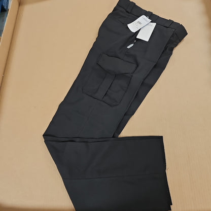 Spiewak & Sons Black Cargo Pants with External Pockets, Size 30, SPDU21