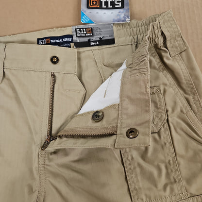 5.11 Tactical Women's Taclite Pro Shorts in Khaki, Size 4 for Comfort Outdoors