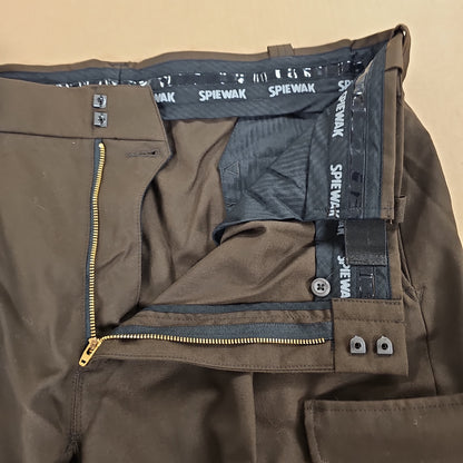 Spiewak & Sons, Inc. Brown Poly/Wool Cargo Pants, Size 46 Waist for Comfort