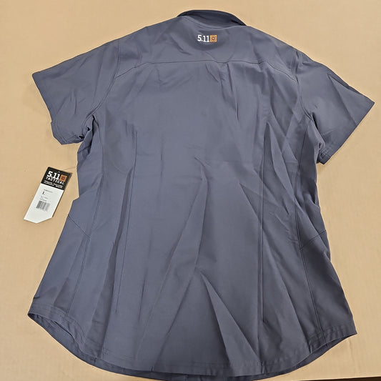 Shirt: Women's 5.11 Corporate S/S Charcoal, L 61312-018-L