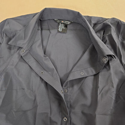 5.11 Tactical Women's Charcoal Short Sleeve Corporate Shirt, Size Large