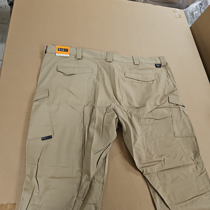 5.11 Tactical Cargo Stretch Pants in Khaki for Comfort and Durability 50/32