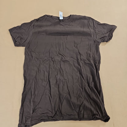 SANMAR CORP. Gildan 100% Cotton Brown T-Shirt, Size Medium, Dark Chocolate