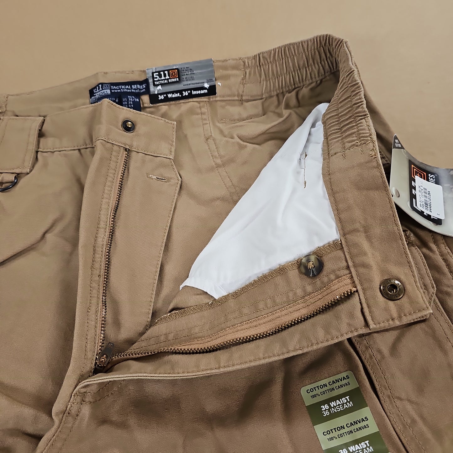 PANTS: COYOTE 5.11, 36W/36L 74251-120-36-36