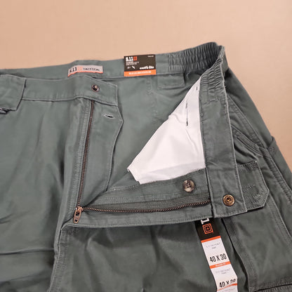 PANTS: OD GREEN 5.11, 40W/30L 74251-182-40-30