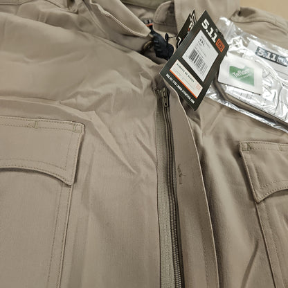 5.11 Tactical Twill Long Sleeve Shirt in Silver Tan, Size 4X/L for Comfort