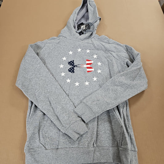 Freedom Rival Fleece Logo Hoodie, Steel Light Heather, Md 1331410-035-M