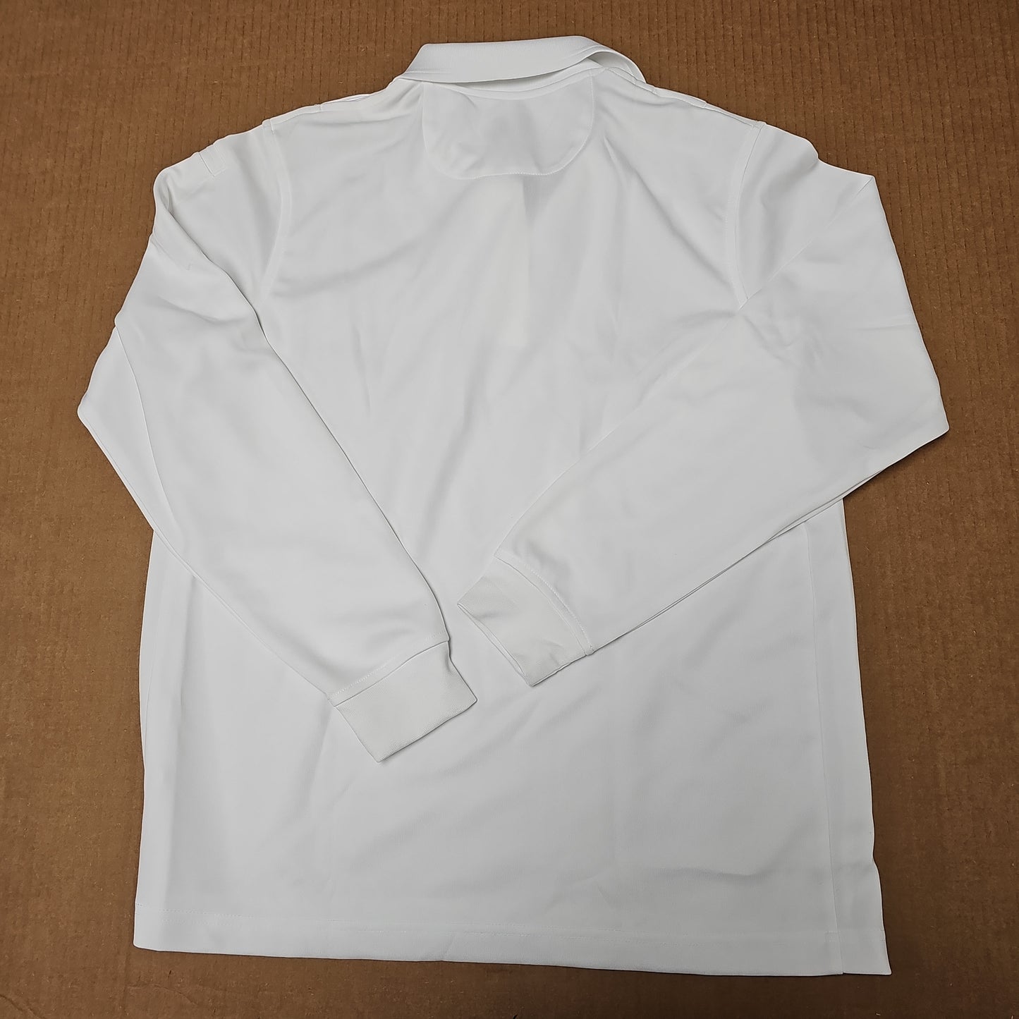 POLO SHIRT:WOMEN'S Ufx L/S, WHITE, LARGE K5180LC-L