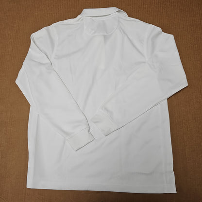 Elbeco Women's Ufx Long Sleeve Polo Shirt in White, Size Large K5180LC-L