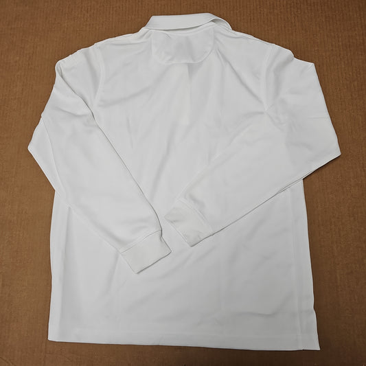 Elbeco Women's Ufx Long Sleeve Polo Shirt in White, Size Large K5180LC-L