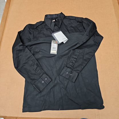 5.11 Tactical PDU Rapid Long Sleeve Shirt, Black, Poly/Cotton Blend, XL