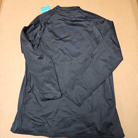 Shirt: L/S ProWikMax Fitted Crew, Black/Black, XX-Large 663CLW-XXL