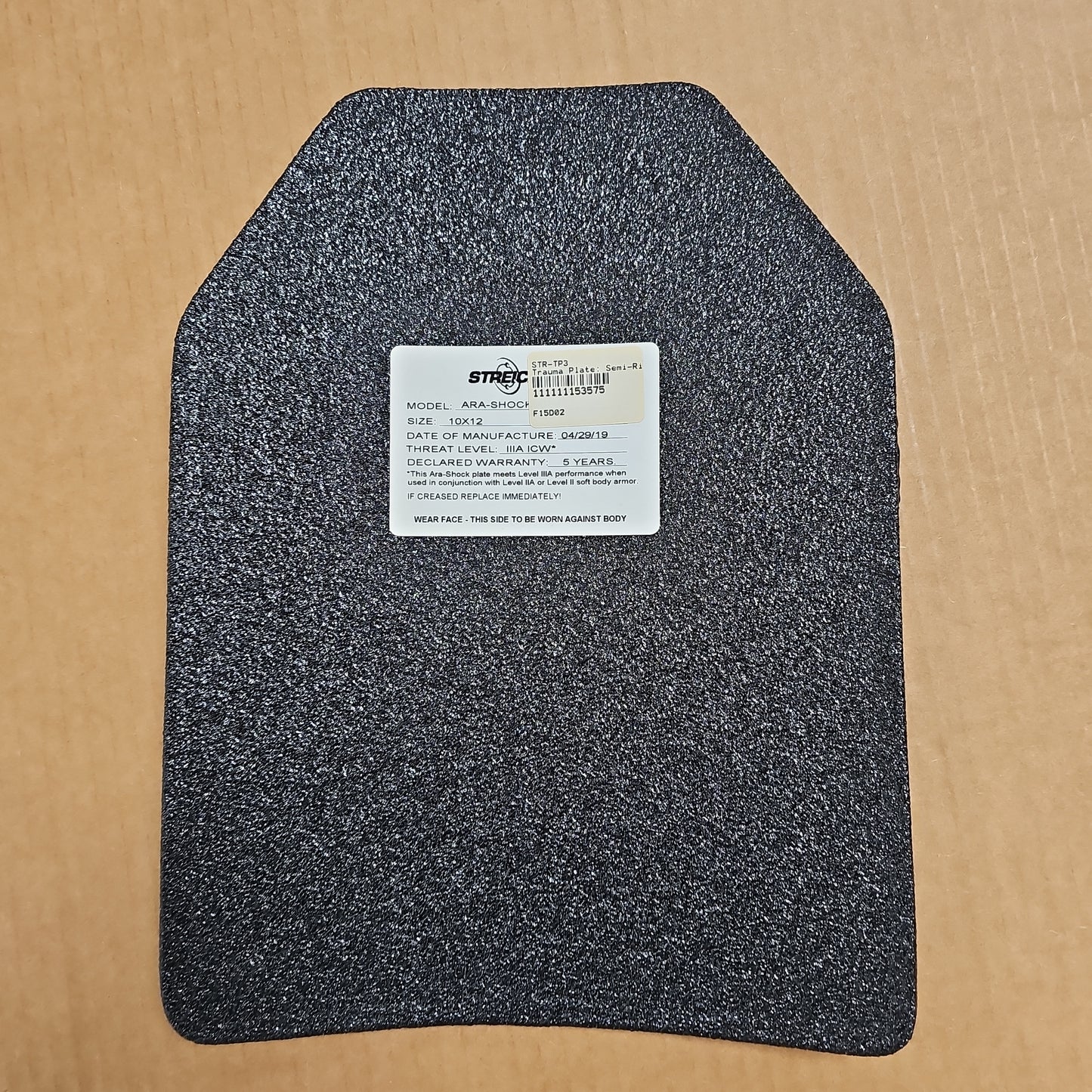 Trauma Plate: Semi-Rigid, 10x12 STR AS ICW 10x12