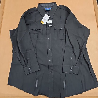 Spiewak & Sons Long Sleeve Men's Shirt in Black, Size 20 x 36/37, SU315Z-003