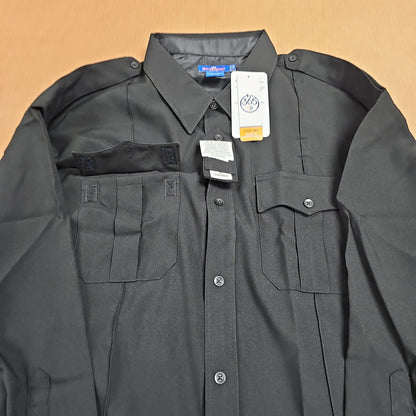 Spiewak & Sons Long Sleeve Men's Shirt in Black, Size 20 x 36/37, SU315Z-003