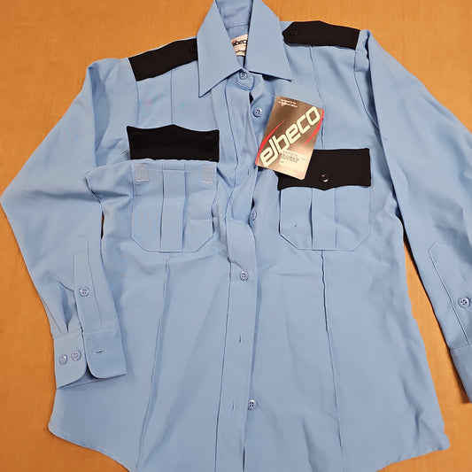 Elbeco, Inc. Women's Long Sleeve Tex Trop 2 Shirt in Blue with Navy Trim