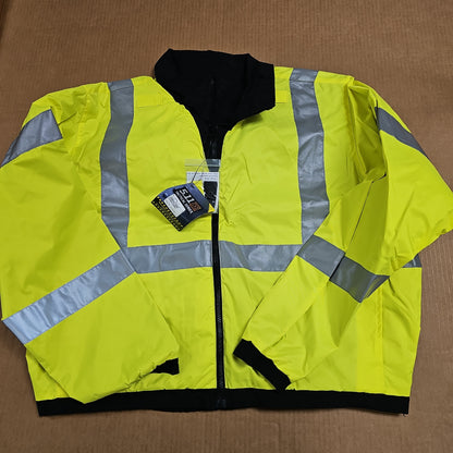 5.11 Tactical Reversible Hi-Vis Duty Jacket, Black, XX-Large for Safety