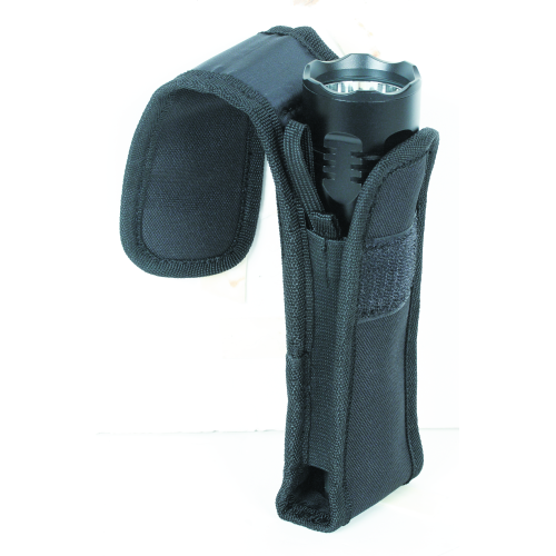 Voodoo Tactical Flashlight Pouch W/ Adjustable Cover & Elastic Sides
