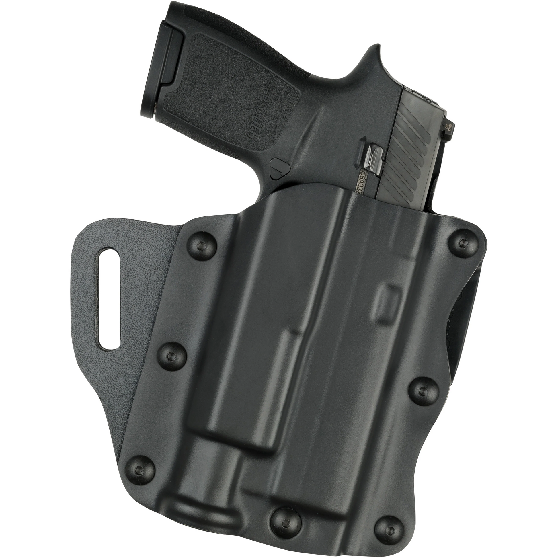 Safariland Model 557 Open-Top Belt Slide Concealment Holster for Glock 19 w/ Light