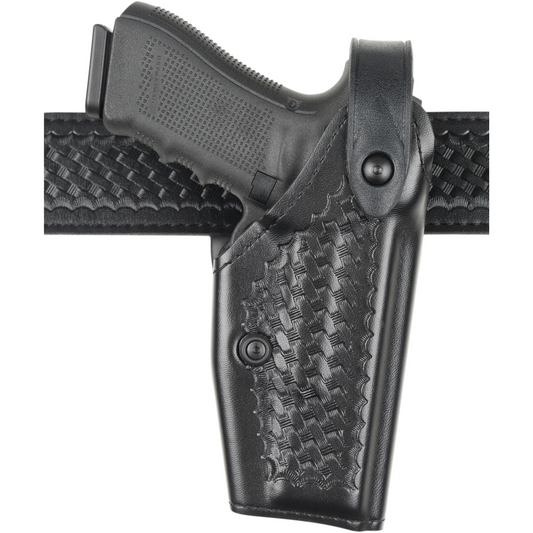 Safariland Model 6280 SLS Mid-Ride Level II Retention Duty Holster for Glock 17 Gens 1-4 w/ Light