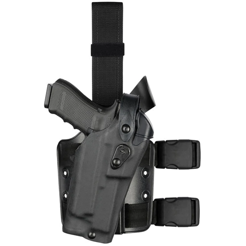 Safariland Model 6304RDS ALS/SLS Drop-Rig Tactical Holster for Glock 19 MOS w/ Light