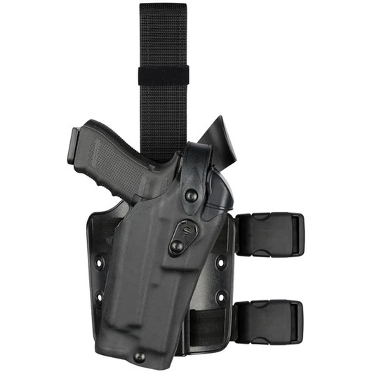 Safariland Model 6304RDS ALS/SLS Drop-Rig Tactical Holster for Glock 19 MOS w/ Light