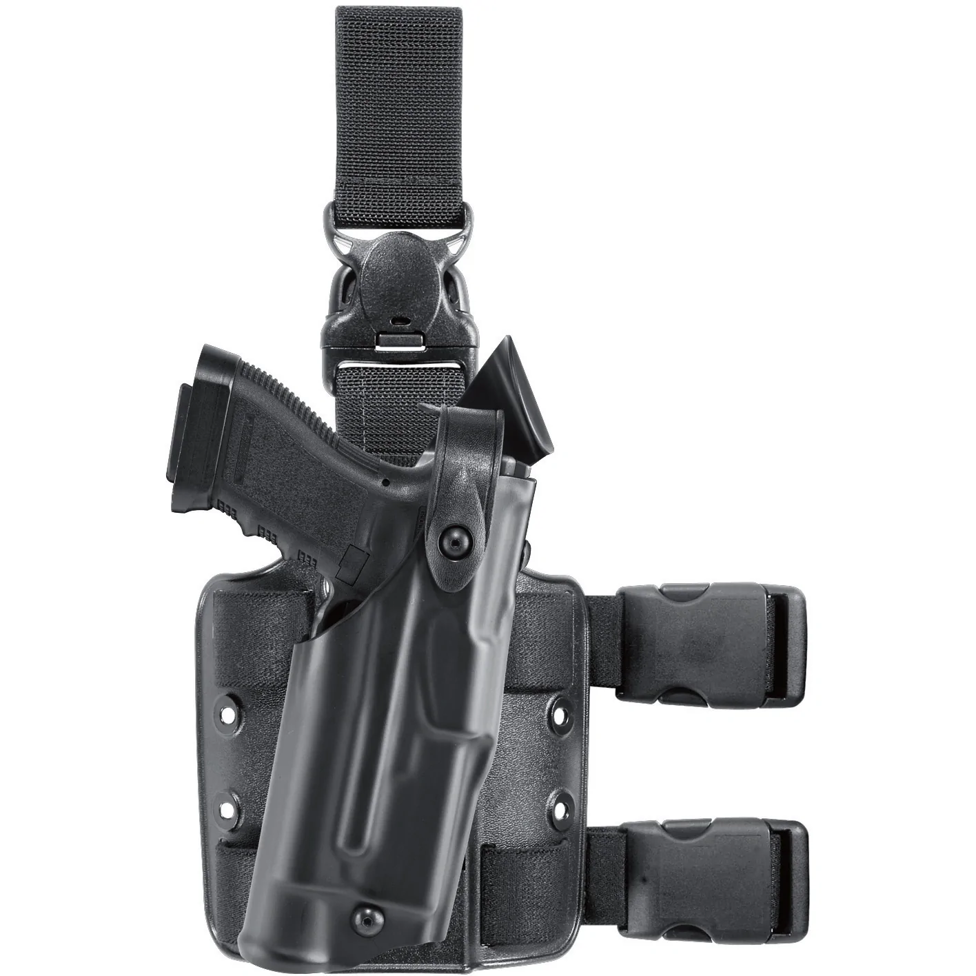 Safariland Model 6305 ALS/SLS Tactical Holster w/ Quick-Release Leg Strap for Glock 20 Gens 1-4 w/ Light