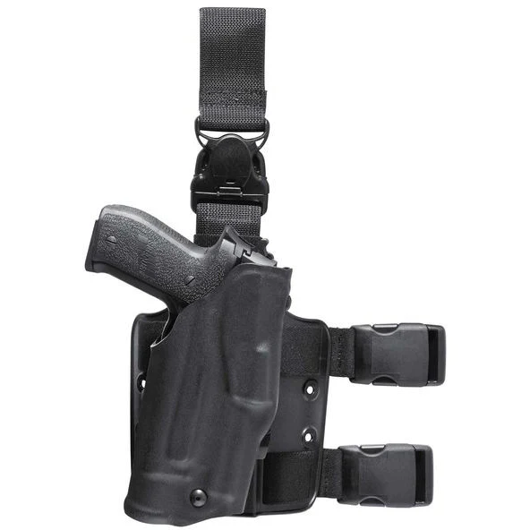 Safariland Model 6355 ALS Tactical Holster with Quick-Release Leg Harness for Glock 17 Gens 1-4 w/ Light
