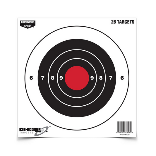 Birchwood Casey Eze-Scorer 8 Inch Bull's-Eye Target, 26 Targets