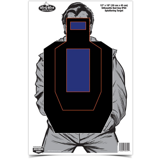 Birchwood Casey Dirty Bird 12 x 18 Bad Guy IPSC Target