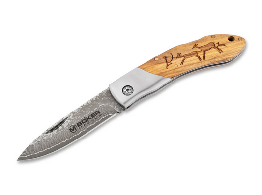 Böker Caveman Damascus