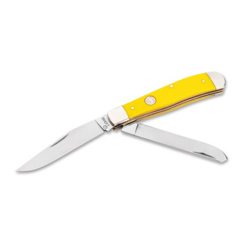Boker TS 2.0 1095 Trapper Yellow Delrin